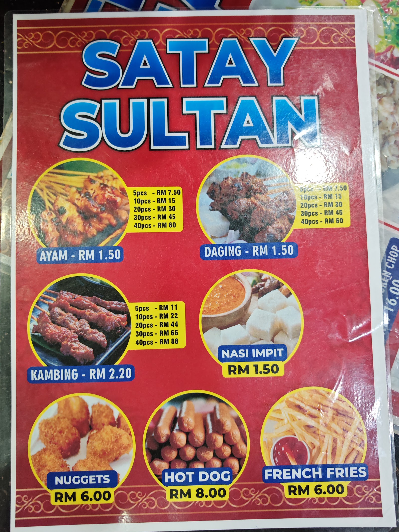 Restoran Sultan Menu